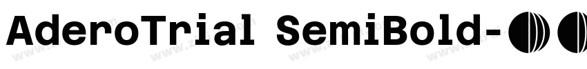 AderoTrial SemiBold字体转换